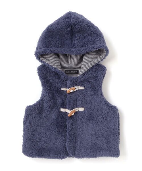 BeBe / べべ ベスト | トグルボタンフード付きボアベスト(90~100cm) | 詳細3