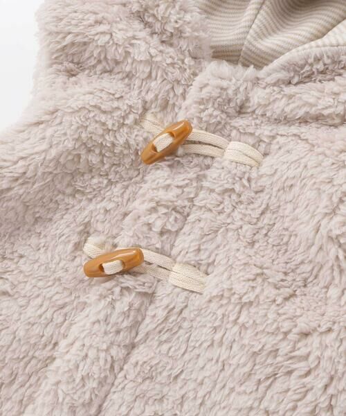 BeBe / べべ ベスト | トグルボタンフード付きボアベスト(90~100cm) | 詳細10