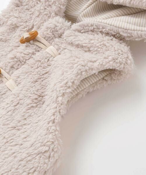 BeBe / べべ ベスト | トグルボタンフード付きボアベスト(90~100cm) | 詳細11