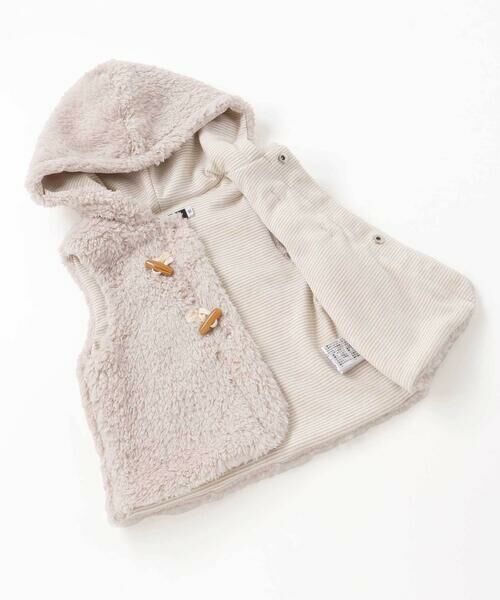 BeBe / べべ ベスト | トグルボタンフード付きボアベスト(90~100cm) | 詳細13