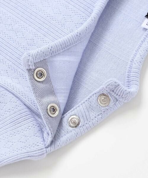 BeBe / べべ Tシャツ | 針抜きローズ刺しゅう長袖Tシャツ(80~100cm) | 詳細10