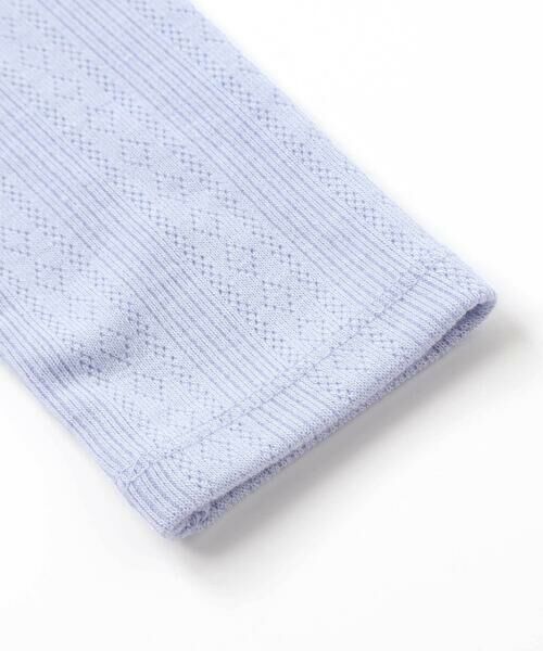 BeBe / べべ Tシャツ | 針抜きローズ刺しゅう長袖Tシャツ(80~100cm) | 詳細12