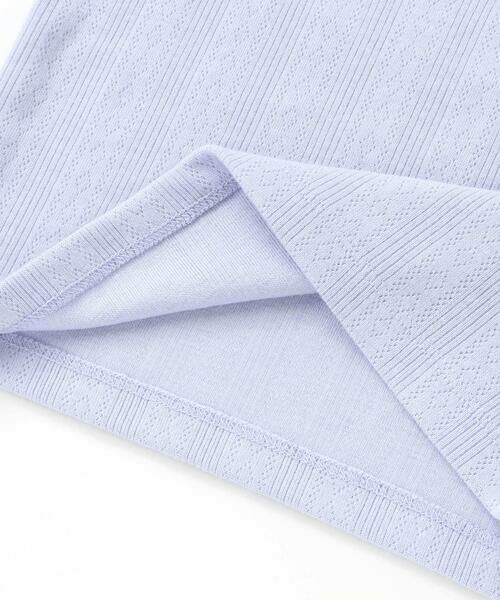 BeBe / べべ Tシャツ | 針抜きローズ刺しゅう長袖Tシャツ(80~100cm) | 詳細13