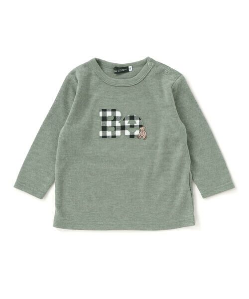 BeBe / べべ Tシャツ | Beパッチ刺しゅうスムース長袖Tシャツ(80~100cm) | 詳細6