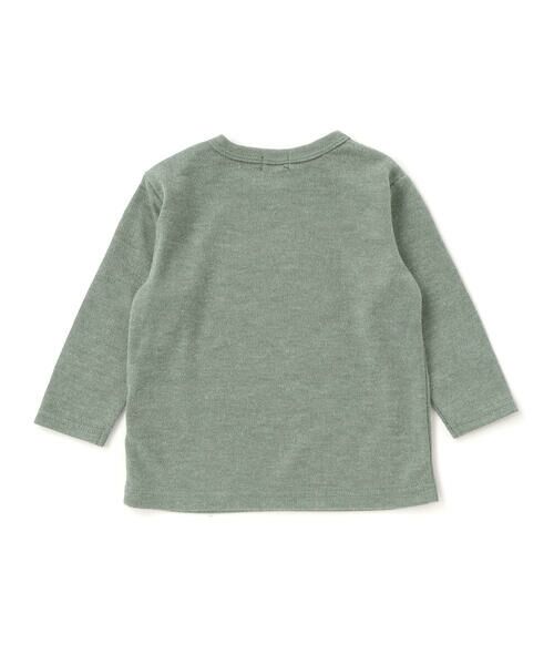 BeBe / べべ Tシャツ | Beパッチ刺しゅうスムース長袖Tシャツ(80~100cm) | 詳細7