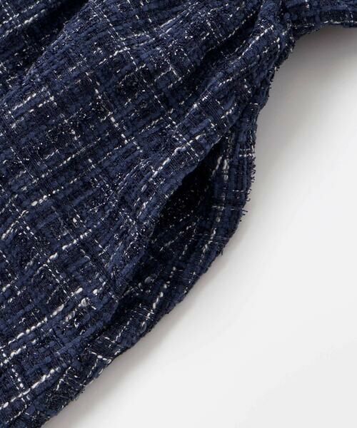 BeBe / べべ ミニ丈・ひざ丈ワンピース | 【お揃い】エタンセルラメツイードドッキングワンピース(90~160cm) | 詳細12