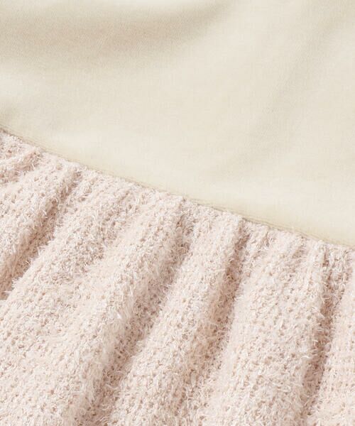 BeBe / べべ ミニ丈・ひざ丈ワンピース | ベロア×ファンシーヤーン切り替えハイネックバルーンワンピース(90~140cm) | 詳細16