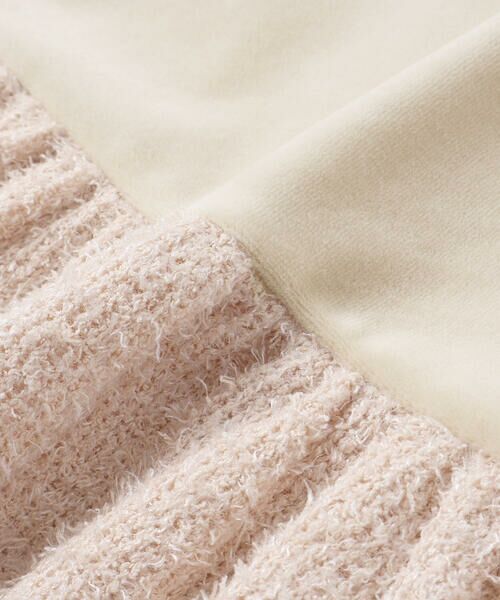 BeBe / べべ ミニ丈・ひざ丈ワンピース | ベロア×ファンシーヤーン切り替えハイネックバルーンワンピース(90~140cm) | 詳細19