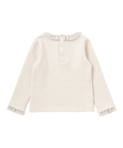 BeBe / べべ ニット・セーター | ラメニットフリルトップス+スカート セットアップ(100~140cm) | 詳細4