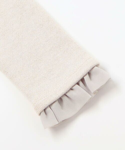 BeBe / べべ ニット・セーター | ラメニットフリルトップス+スカート セットアップ(100~140cm) | 詳細8