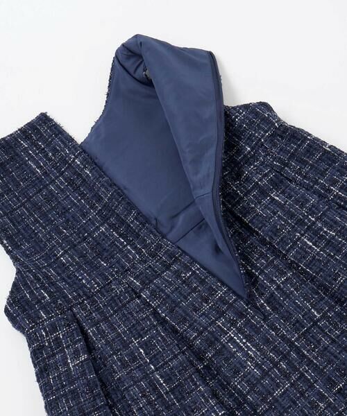 BeBe / べべ ミニ丈・ひざ丈ワンピース | 【お揃い】エタンセルラメツイードプリーツジャンパースカート(100~150cm) | 詳細15