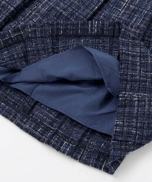 BeBe / べべ ミニ丈・ひざ丈ワンピース | 【お揃い】エタンセルラメツイードプリーツジャンパースカート(100~150cm) | 詳細16