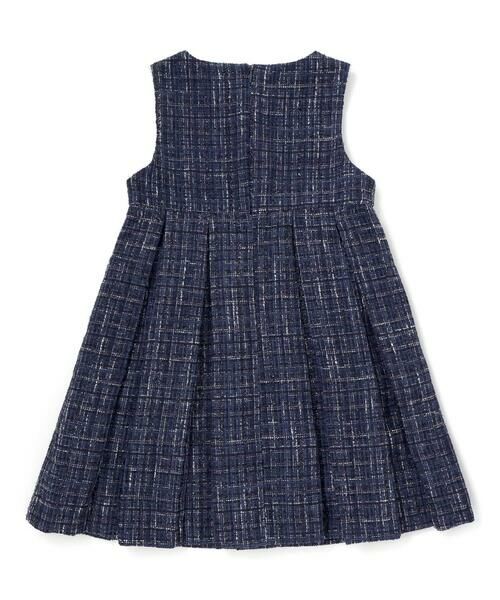 BeBe / べべ ミニ丈・ひざ丈ワンピース | 【お揃い】エタンセルラメツイードプリーツジャンパースカート(100~150cm) | 詳細8