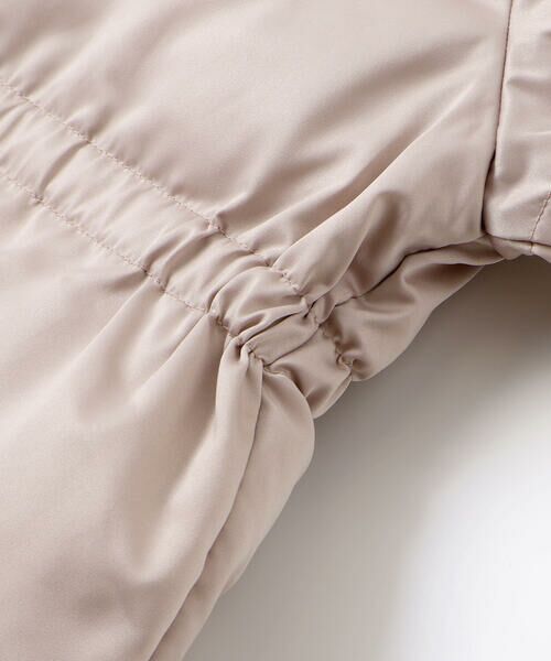 BeBe / べべ ダウンジャケット・ベスト | 【撥水加工】タフタウエストギャザーファーフード中綿コート(100~160cm) | 詳細13