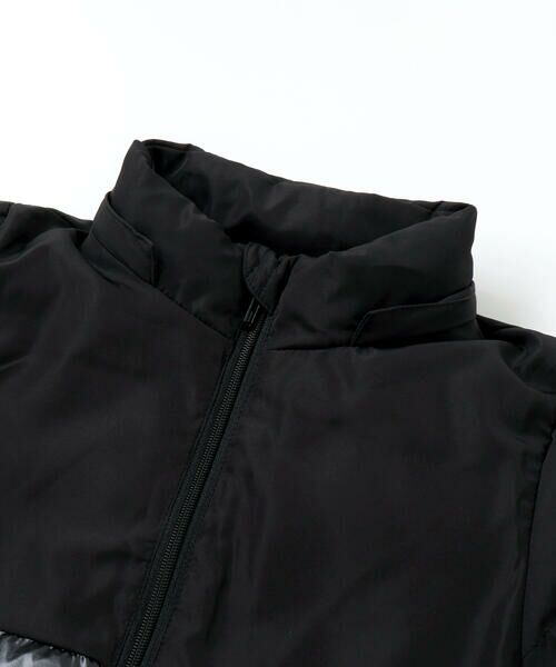 BeBe / べべ ミリタリージャケット・コート | 【撥水加工】タフタ切り替えロゴプリントフード中綿コート(100~160cm) | 詳細5