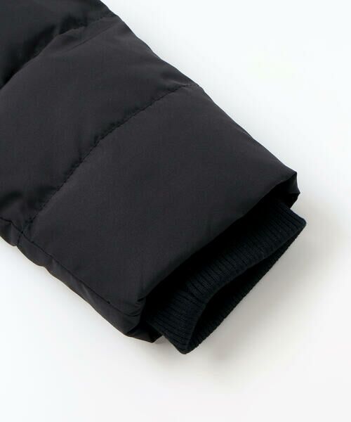 BeBe / べべ ミリタリージャケット・コート | 【撥水加工】タフタ切り替えロゴプリントフード中綿コート(100~160cm) | 詳細7