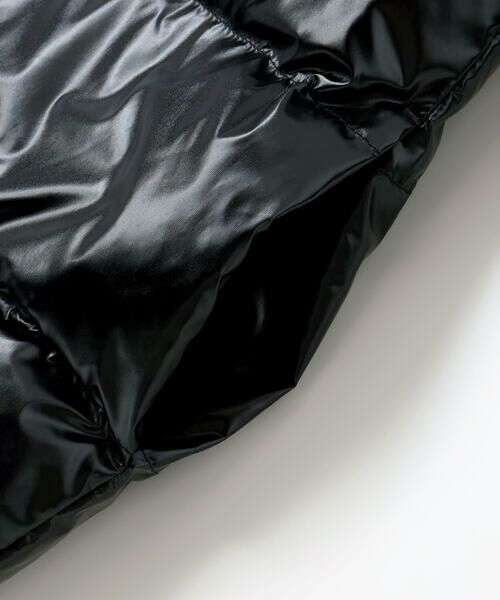 BeBe / べべ ミリタリージャケット・コート | 【撥水加工】タフタ切り替えロゴプリントフード中綿コート(100~160cm) | 詳細8