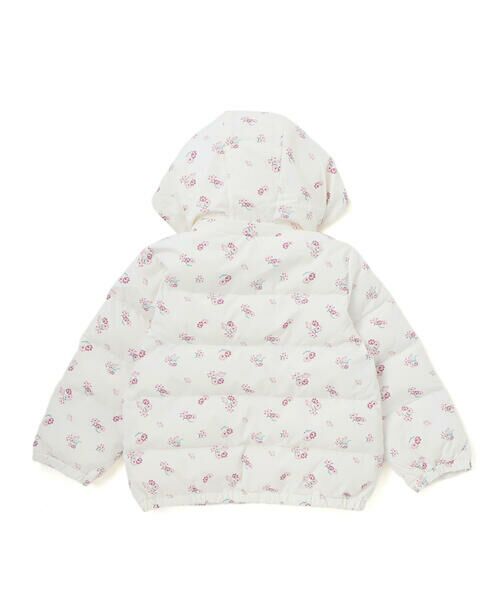 BeBe / べべ ダウンジャケット・ベスト | 【撥水加工】Girlyフラワープリントタフタフード中綿コート(90~150cm) | 詳細10