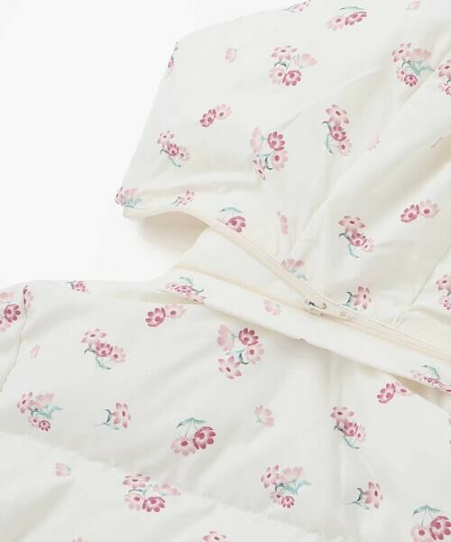 BeBe / べべ ダウンジャケット・ベスト | 【撥水加工】Girlyフラワープリントタフタフード中綿コート(90~150cm) | 詳細12