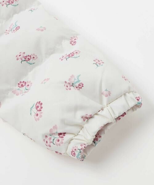 BeBe / べべ ダウンジャケット・ベスト | 【撥水加工】Girlyフラワープリントタフタフード中綿コート(90~150cm) | 詳細15