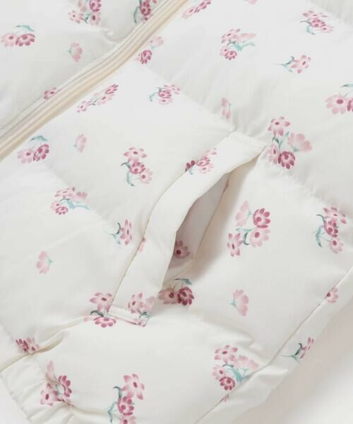 BeBe / べべ ダウンジャケット・ベスト | 【撥水加工】Girlyフラワープリントタフタフード中綿コート(90~150cm) | 詳細16