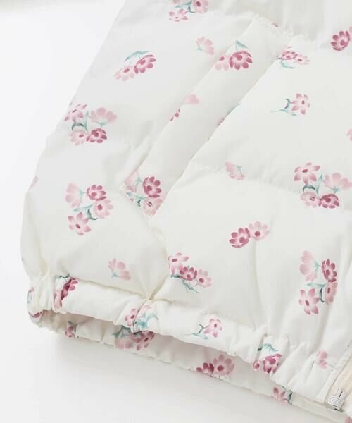 BeBe / べべ ダウンジャケット・ベスト | 【撥水加工】Girlyフラワープリントタフタフード中綿コート(90~150cm) | 詳細17