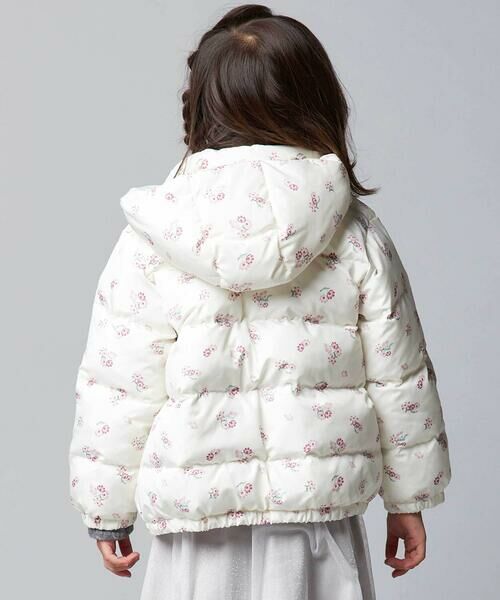 BeBe / べべ ダウンジャケット・ベスト | 【撥水加工】Girlyフラワープリントタフタフード中綿コート(90~150cm) | 詳細8