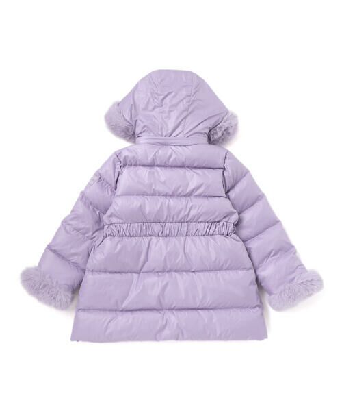 BeBe / べべ ダウンジャケット・ベスト | 【撥水加工】シャイニータフタウエスト切り替えシャギーファーフードダウンコート(90~150cm) | 詳細11