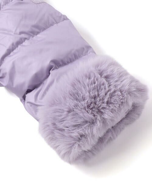 BeBe / べべ ダウンジャケット・ベスト | 【撥水加工】シャイニータフタウエスト切り替えシャギーファーフードダウンコート(90~150cm) | 詳細17