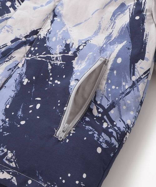 BeBe / べべ ミリタリージャケット・コート | 【撥水加工】アイスバーグプリントフード中綿コート(90~150cm) | 詳細12