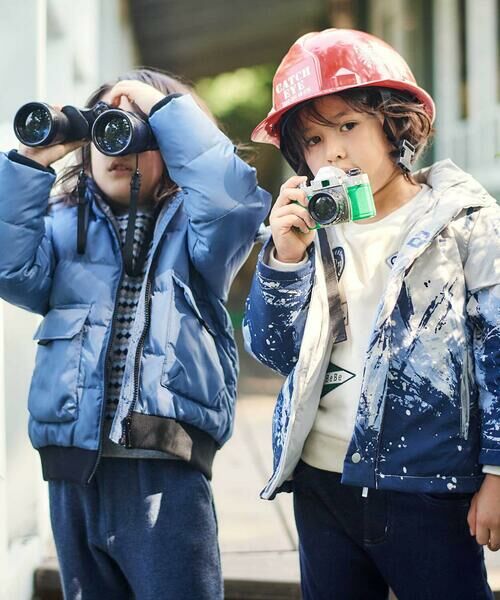 BeBe / べべ ミリタリージャケット・コート | 【撥水加工】アイスバーグプリントフード中綿コート(90~150cm) | 詳細3