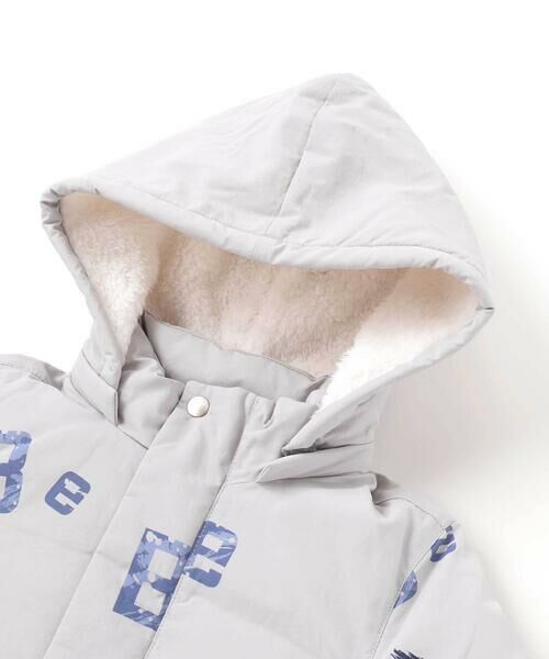 BeBe / べべ ミリタリージャケット・コート | 【撥水加工】アイスバーグプリントフード中綿コート(90~150cm) | 詳細6