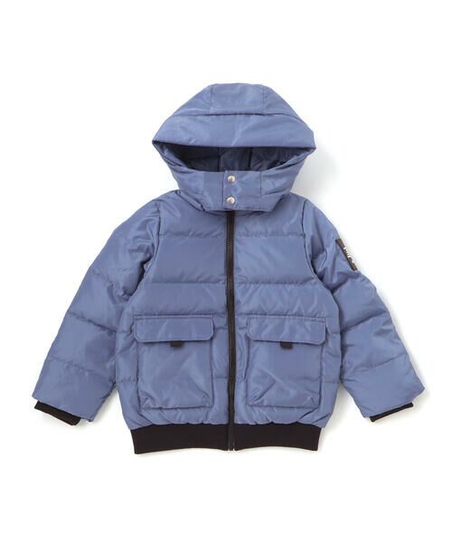 BeBe / べべ ダウンジャケット・ベスト | 【撥水加工】タフタフラップポケットフードダウンコート(95~150cm) | 詳細4