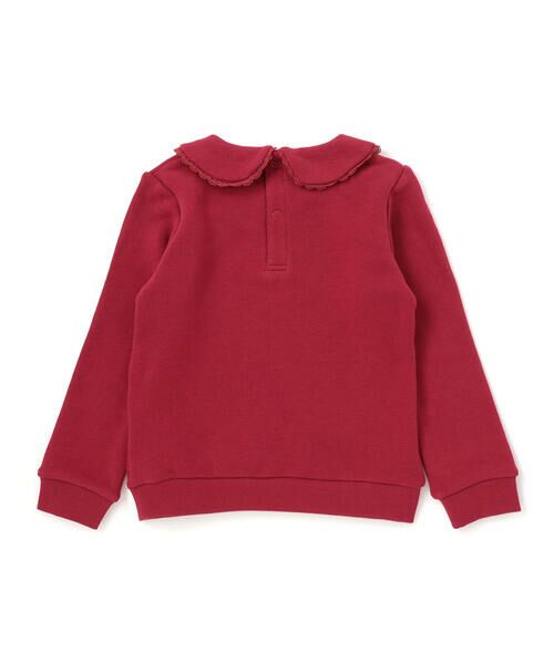 BeBe / べべ スウェット | マシュマロウラケラウンドカラーグリッターロゴトレーナー(90~150cm) | 詳細5