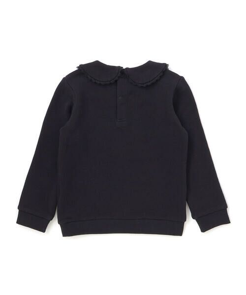 BeBe / べべ スウェット | マシュマロウラケラウンドカラーグリッターロゴトレーナー(90~150cm) | 詳細14