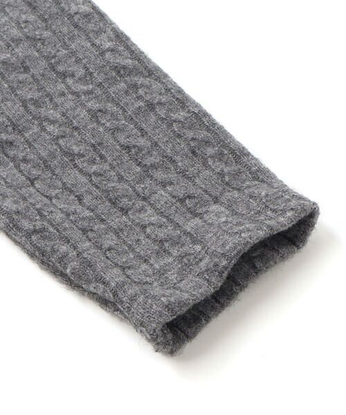 BeBe / べべ ニット・セーター | ケーブル編みカットニットサイドボタンプルオーバー(90~150cm) | 詳細15