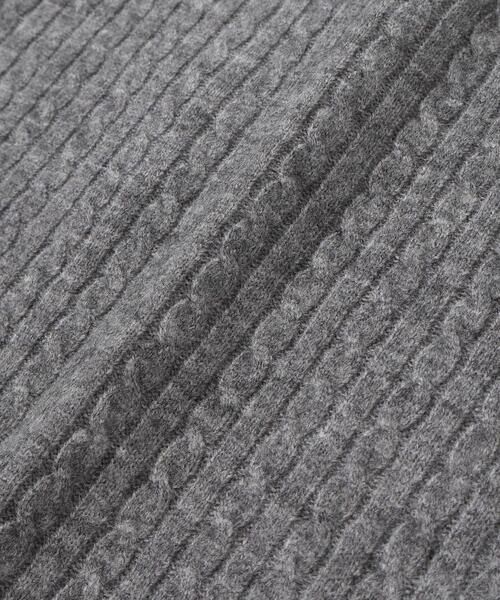 BeBe / べべ ニット・セーター | ケーブル編みカットニットサイドボタンプルオーバー(90~150cm) | 詳細18