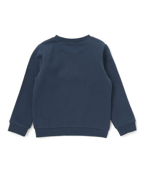 BeBe / べべ スウェット | 裏起毛フラワー刺しゅう切り替えフリルトレーナー(90~150cm) | 詳細3