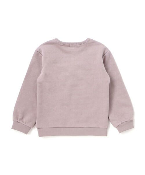 BeBe / べべ スウェット | ラメフリルリボンモチーフトレーナー(90~160cm) | 詳細2