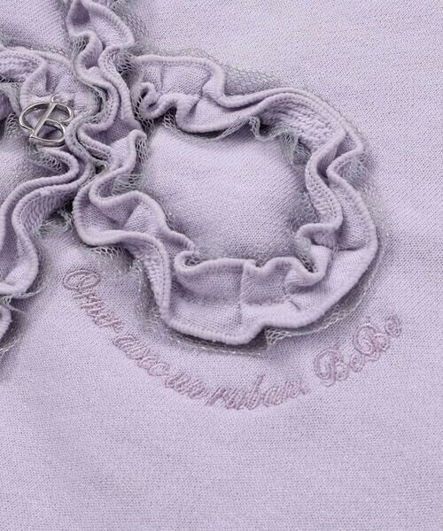 BeBe / べべ スウェット | ラメフリルリボンモチーフトレーナー(90~160cm) | 詳細11