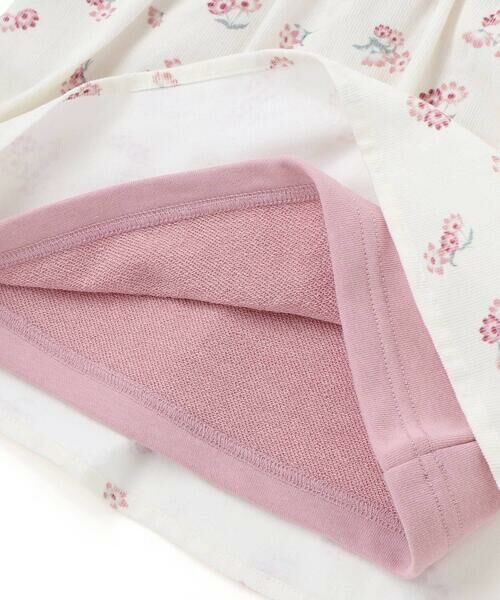 BeBe / べべ スウェット | 【お揃い】シャツコールGirlyフラワープリントドッキングプルオーバー(80~140cm) | 詳細5