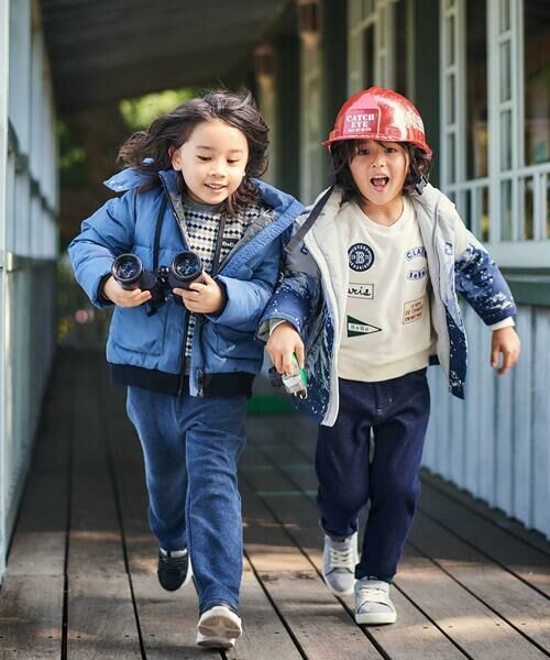 BeBe / べべ スウェット | 裏起毛ペナントワッペントレーナー(90~150cm) | 詳細4