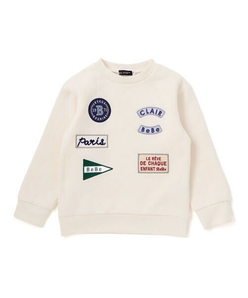 BeBe / べべ スウェット | 裏起毛ペナントワッペントレーナー(90~150cm) | 詳細6