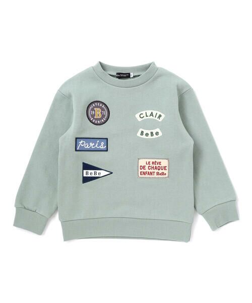 BeBe / べべ スウェット | 裏起毛ペナントワッペントレーナー(90~150cm) | 詳細10