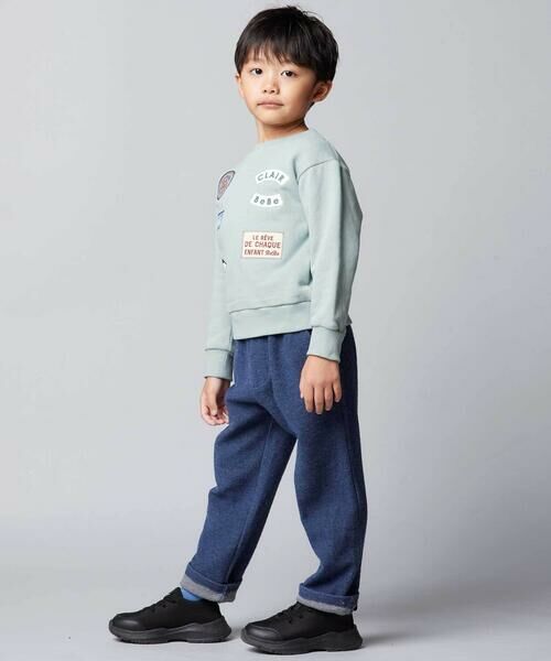 BeBe / べべ スウェット | 裏起毛ペナントワッペントレーナー(90~150cm) | 詳細9