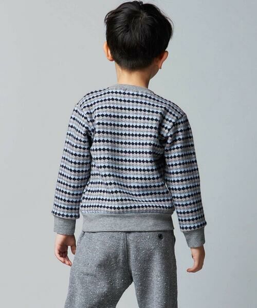 BeBe / べべ ニット・セーター | ダイヤMIXボーダーカットニットプルオーバー(90~150cm) | 詳細4
