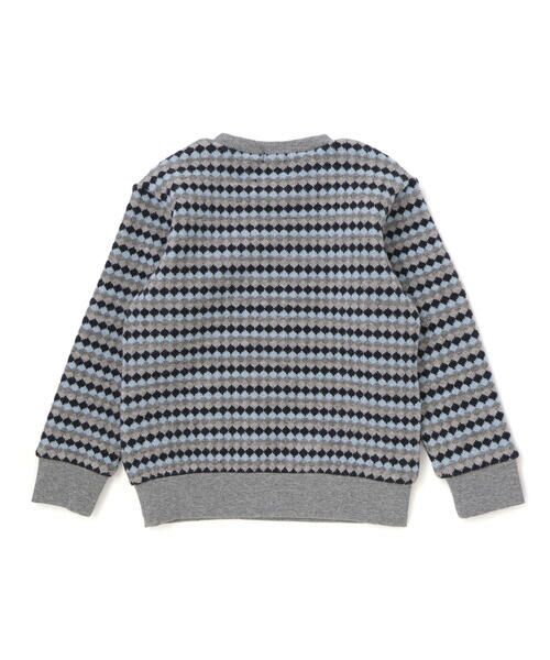 BeBe / べべ ニット・セーター | ダイヤMIXボーダーカットニットプルオーバー(90~150cm) | 詳細8