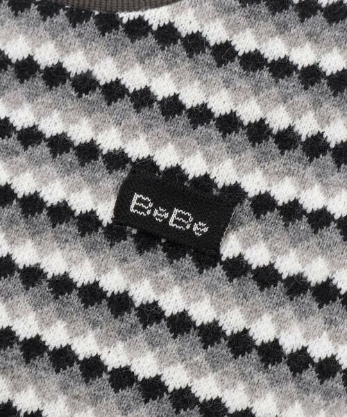 BeBe / べべ ニット・セーター | ダイヤMIXボーダーカットニットプルオーバー(90~150cm) | 詳細12