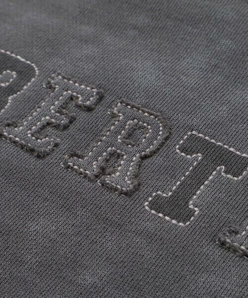 BeBe / べべ スウェット | ムラ染めサイドスナップロゴパッチトレーナー(90~160cm) | 詳細9