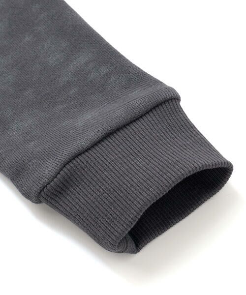 BeBe / べべ スウェット | ムラ染めサイドスナップロゴパッチトレーナー(90~160cm) | 詳細10